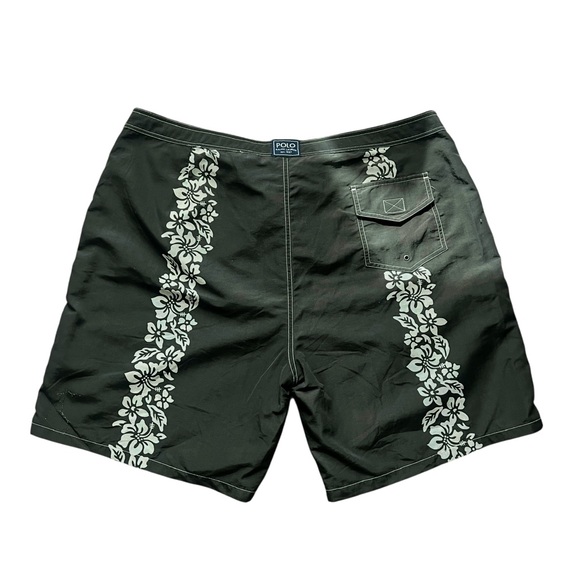 Polo by Ralph Lauren Green White Floral Shorts Size 42 - Picture 5 of 7
